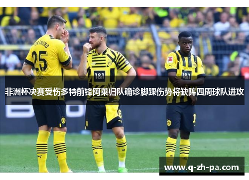 非洲杯决赛受伤多特前锋阿莱归队确诊脚踝伤势将缺阵四周球队进攻 非洲杯决赛受伤多特前锋阿莱归队确诊脚踝伤势将缺阵四周球队进攻